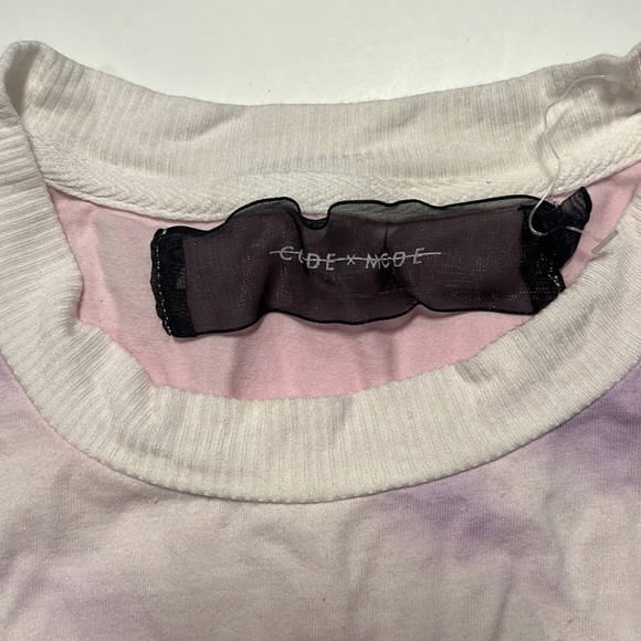 Tie Dye Slightly Cropped T Shirt size Large - Picture 2 of 4